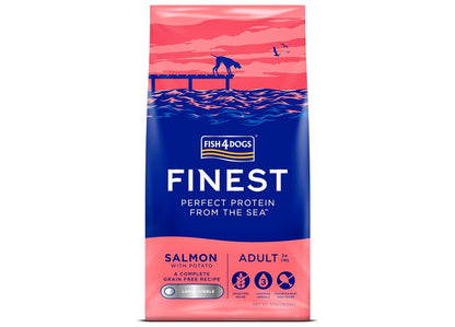 Fish4Dogs - Finest Adult Salmon & Potato (Large Kibble) - Buy Online SPR Centre UK