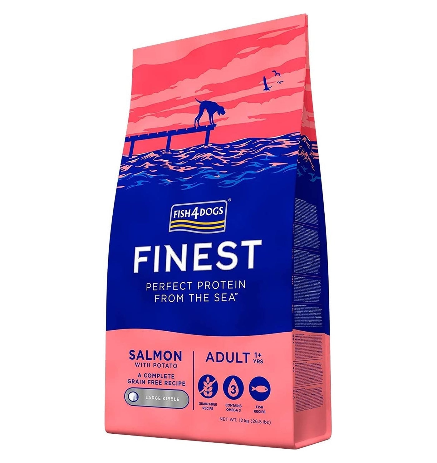 Fish4Dogs - Finest Adult Salmon & Potato (Large Kibble) - Buy Online SPR Centre UK