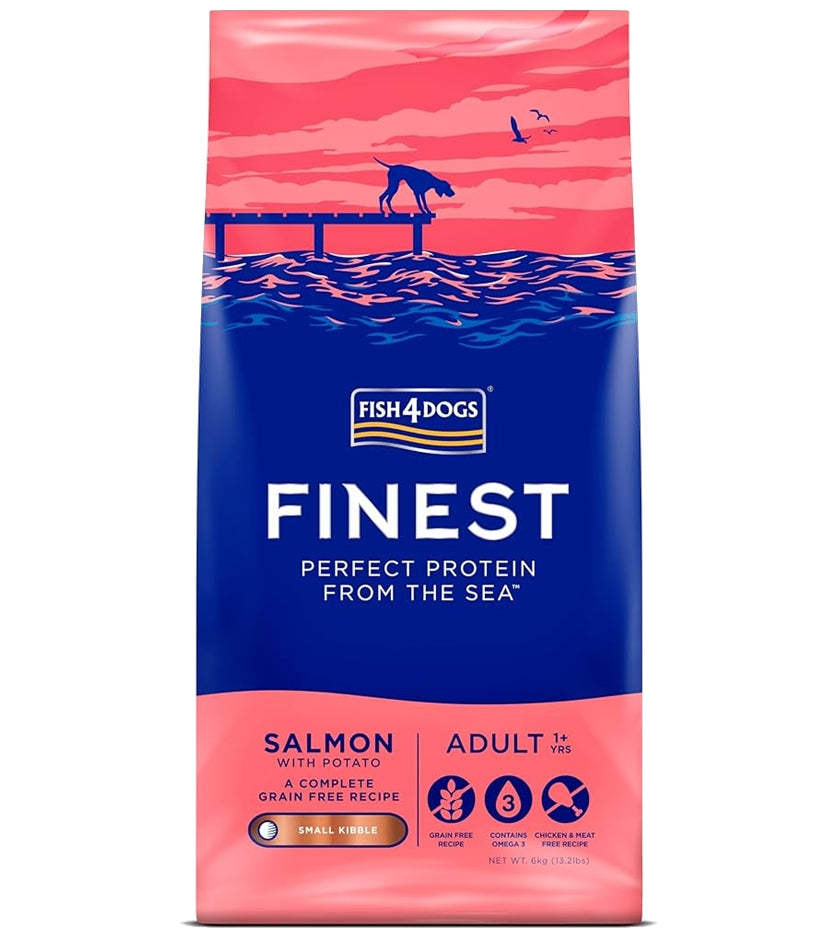 Fish4Dogs - Finest Adult Salmon & Potato (Small Kibble) - Buy Online SPR Centre UK