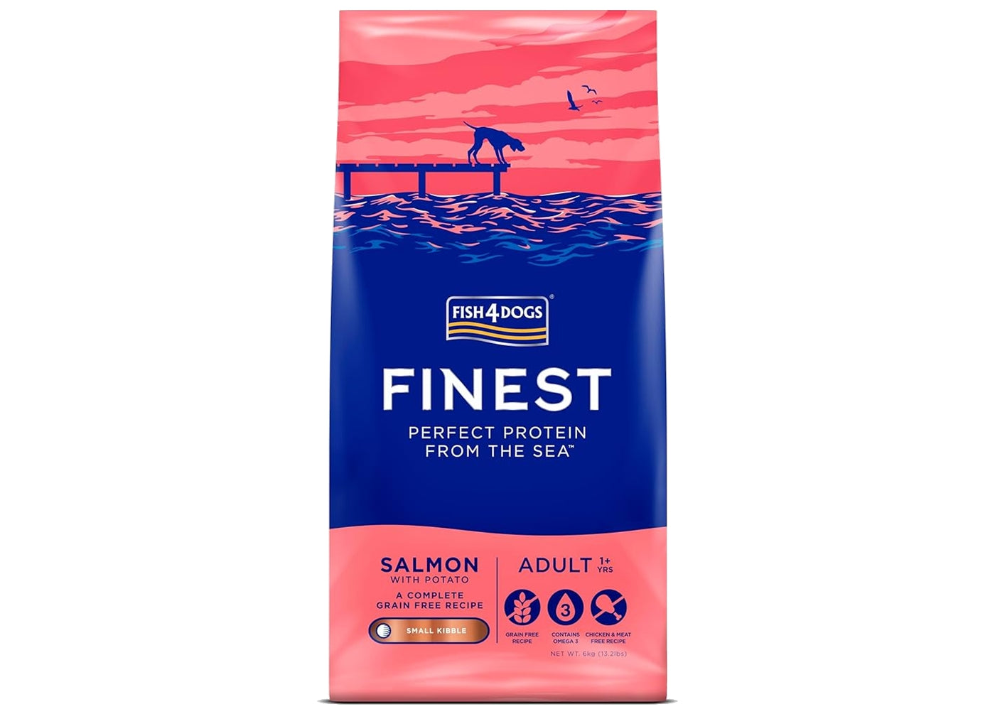 Fish4Dogs - Finest Adult Salmon & Potato (Small Kibble) - Buy Online SPR Centre UK
