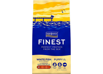 Fish4Dogs - Finest Puppy White Fish & Potato (Small Kibble) 1.5kg - Buy Online SPR Centre UK