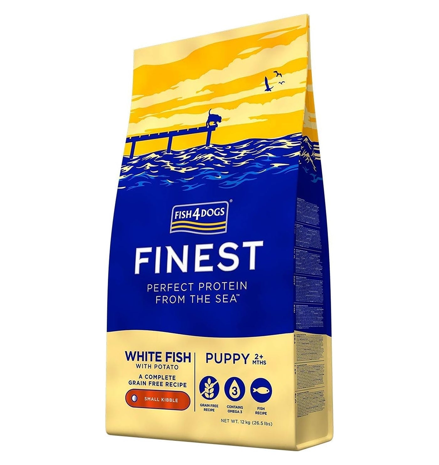 Fish4Dogs - Finest Puppy White Fish & Potato (Small Kibble) 1.5kg - Buy Online SPR Centre UK