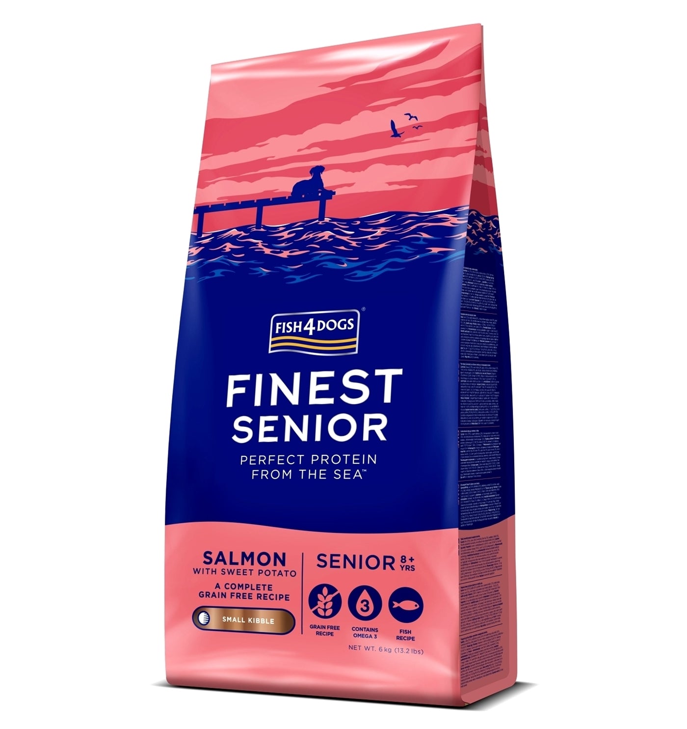 Fish4Dogs - Finest Senior Salmon & Sweet Potato (Small Kibble) - Buy Online SPR Centre UK