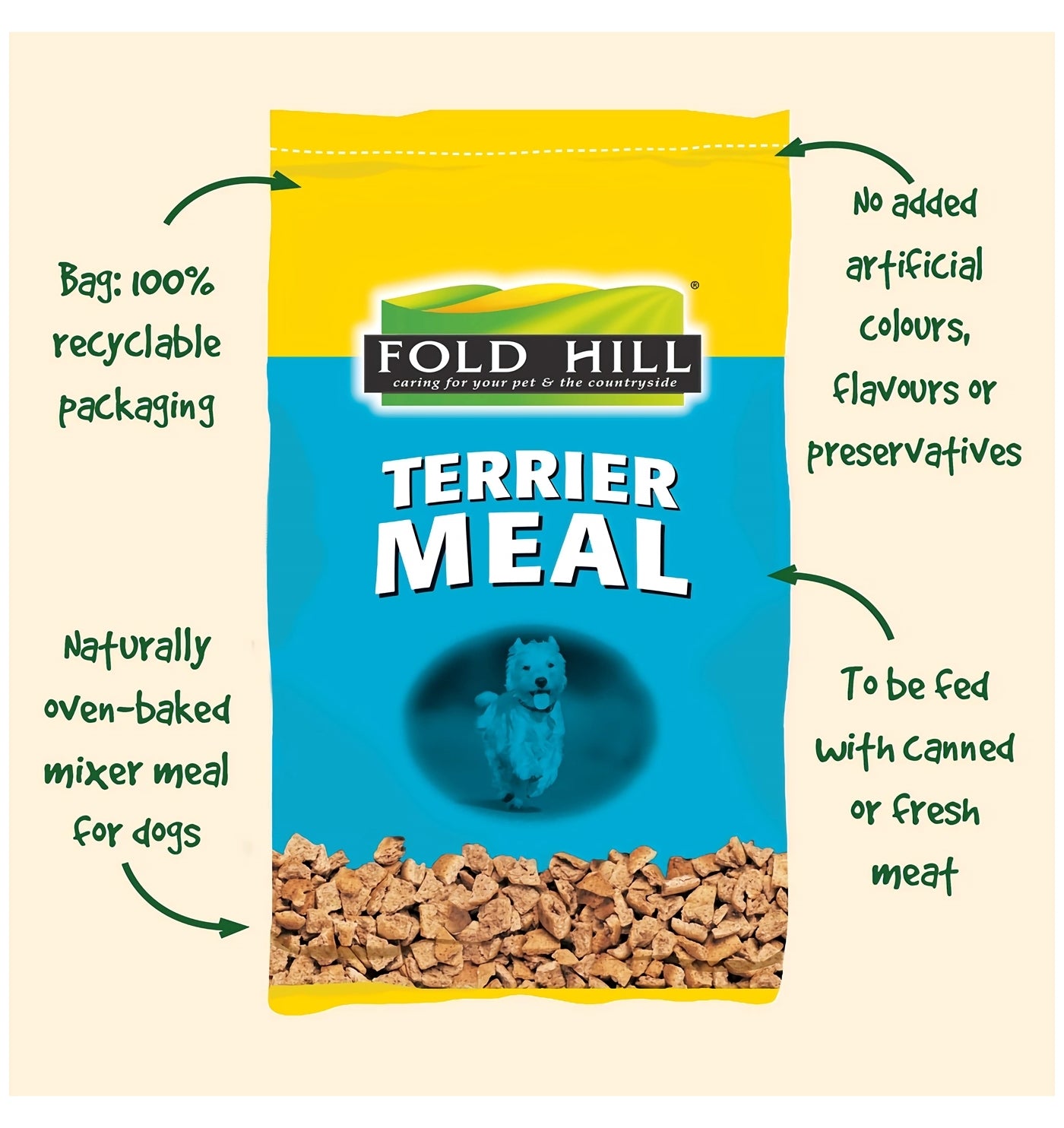 Fold Hill - Terrier Meal 15kg - Buy Online SPR Centre UK
