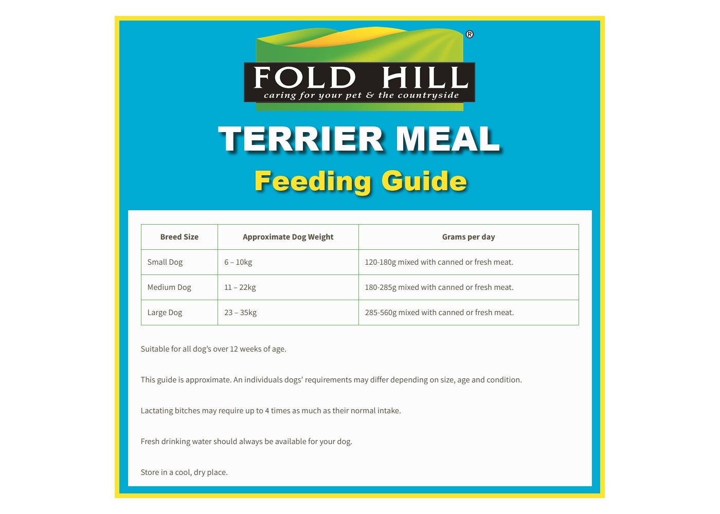 Fold Hill - Terrier Meal 15kg - Buy Online SPR Centre UK