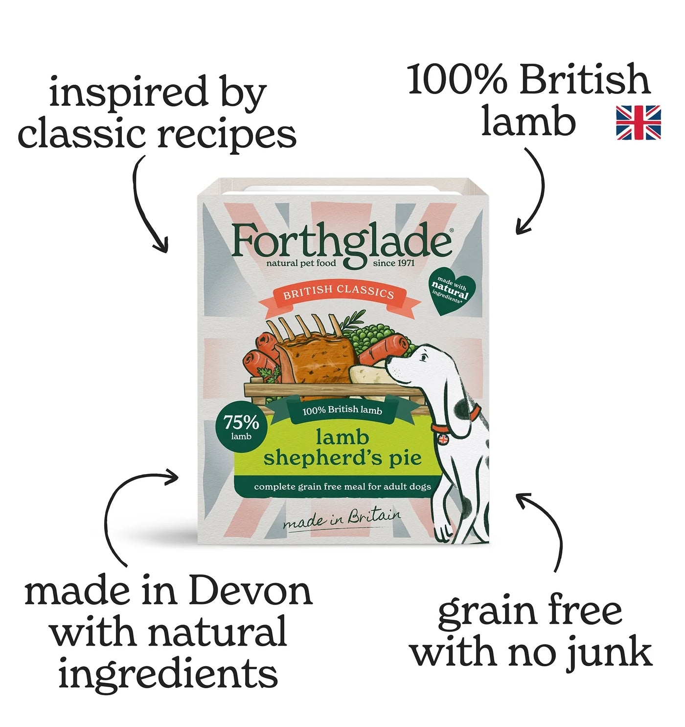 Forthglade British Classics - Lamb Shepherds Pie for Dogs - Buy Online SPR Centre UK