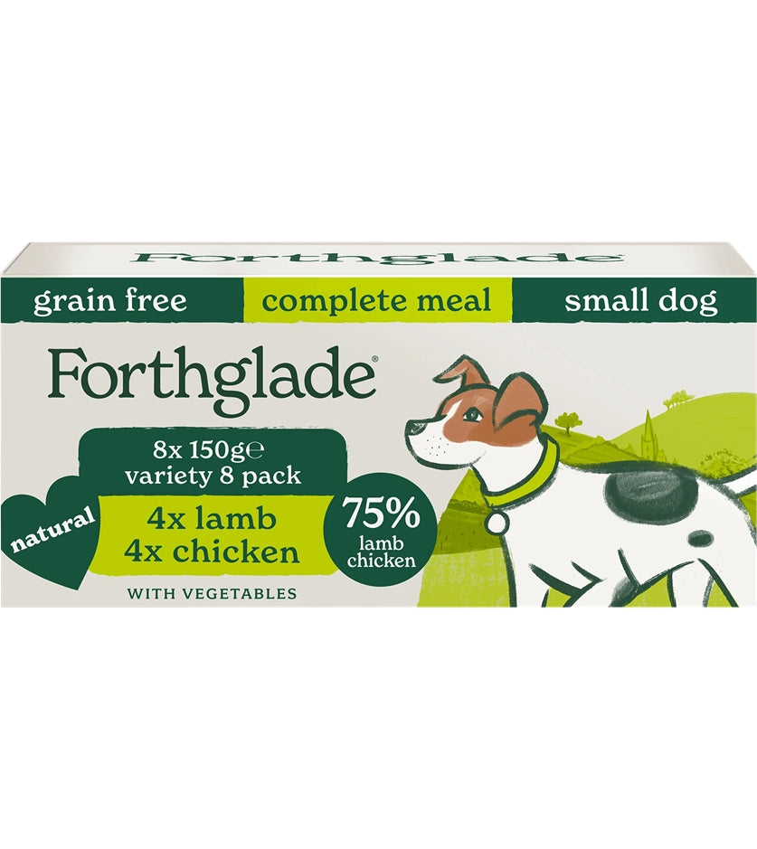 Forthglade Chicken & Lamb Wet Dog Food - Small Dog Variety Pack - Buy Online SPR Centre UK