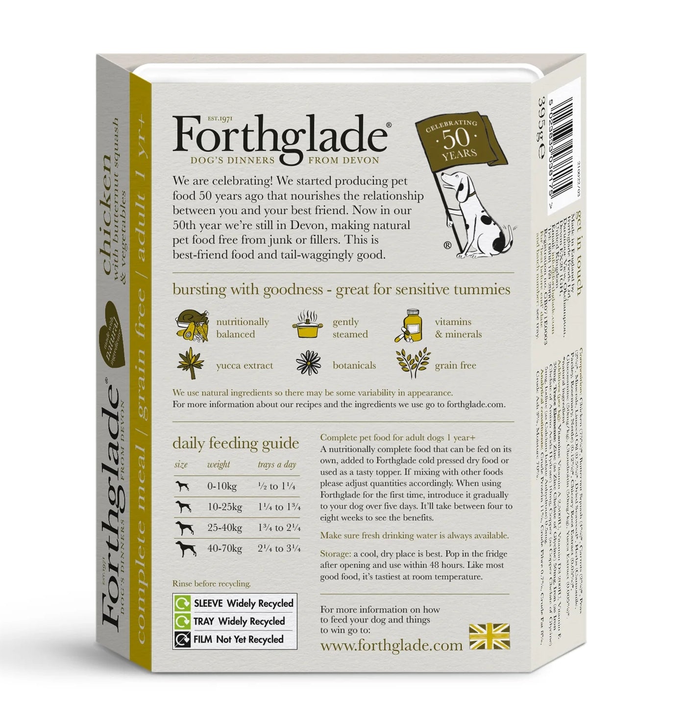 Forthglade - Chicken with Butternut Squash - Buy Online SPR Centre UK