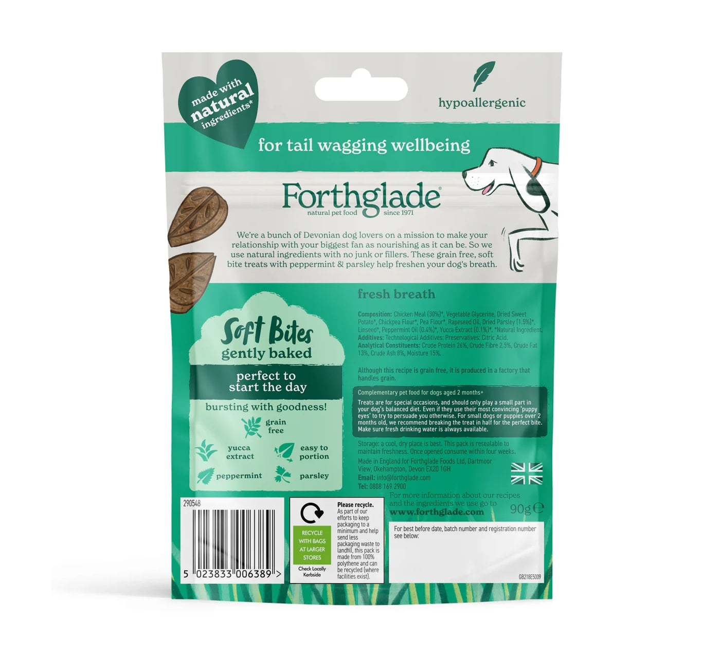 Forthglade Fresh Breath Soft Bites | Dog Treats - Buy Online SPR Centre UK