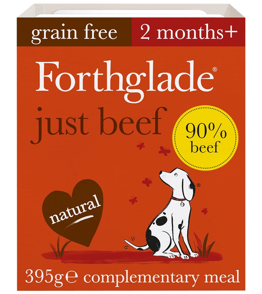 Forthglade Just Beef Natural Wet Dog Food - Buy Online SPR Centre UK