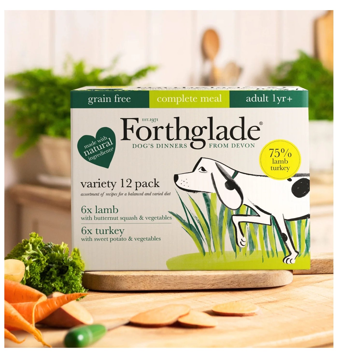 Forthglade - Lamb & Turkey Wet Dog Food Variety Pack 12x395g - Buy Online SPR Centre UK