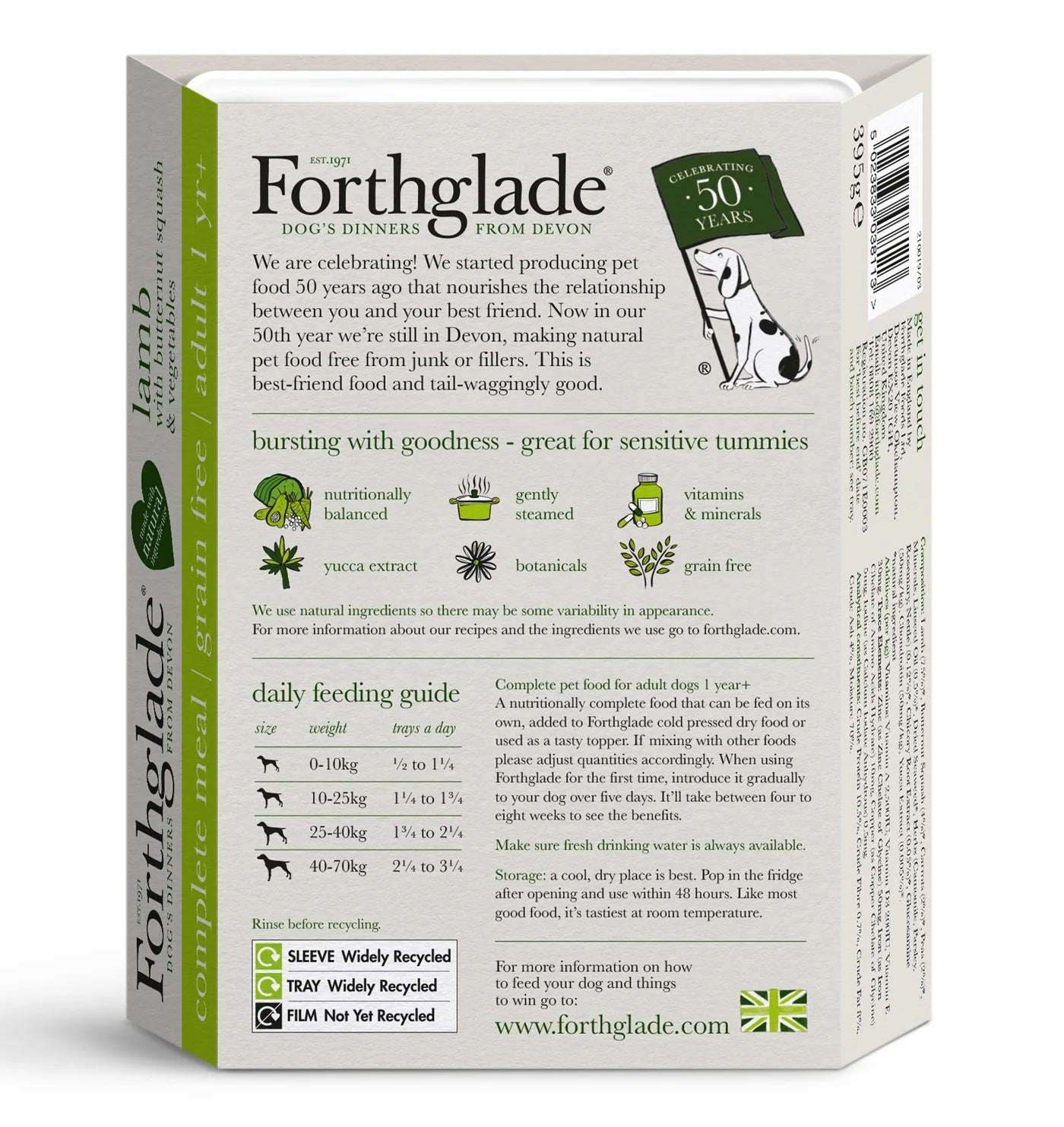 Forthglade - Lamb with Butternut Squash & Vegetables - 395g