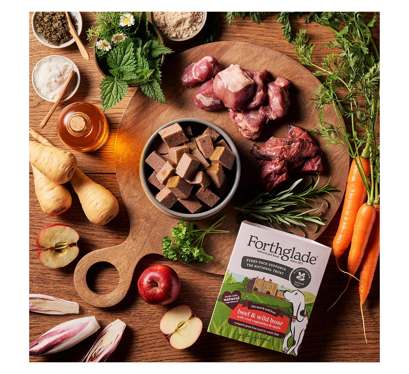 Forthglade - National Trust Beef & Wild Boar Gourmet Wet Dog Food - Buy Online SPR Centre 