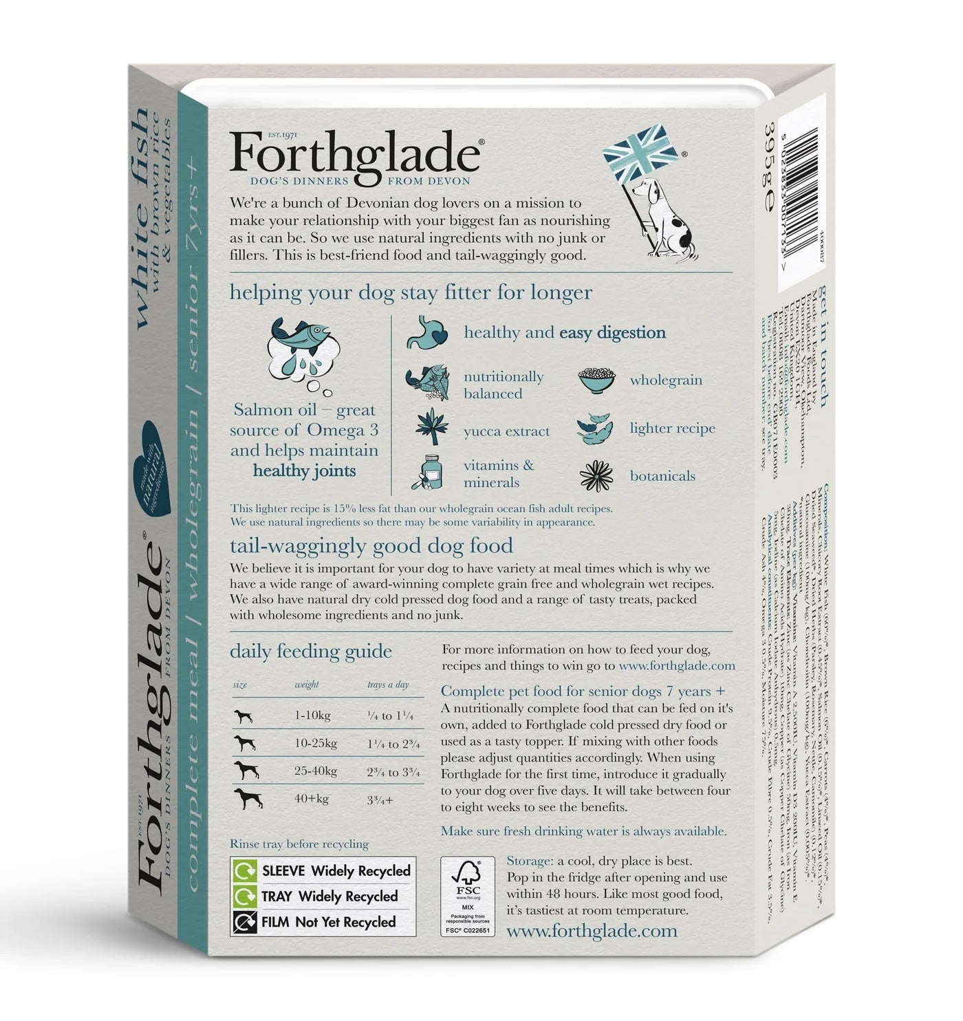 Forthglade - Senior White Fish with Brown Rice - Buy Online SPR Centre UK