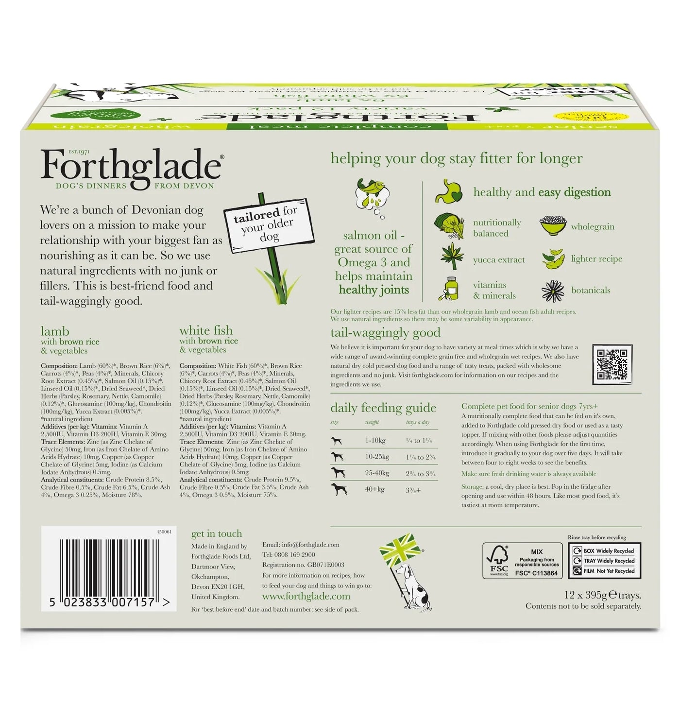 Forthglade - Senior Lamb & White Fish Variety Pack - Buy Online SPR Centre UK