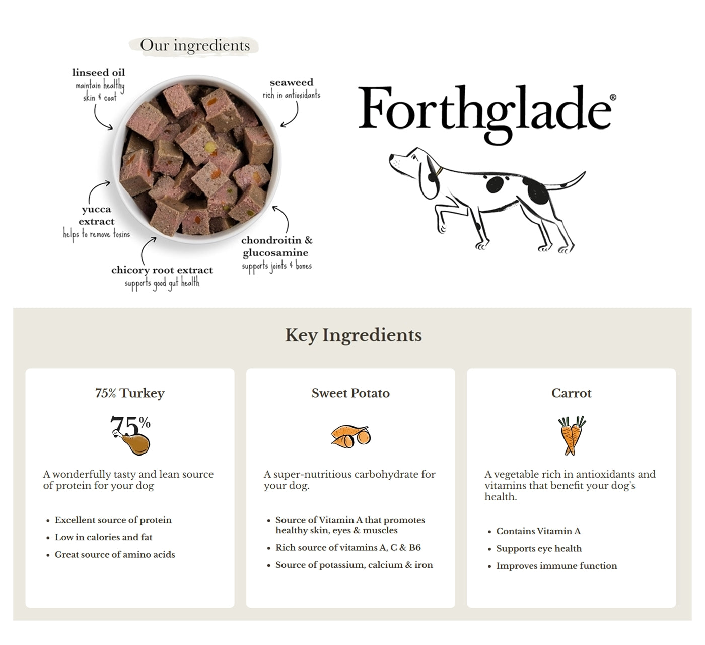 Forthglade - Turkey with Sweet Potato Wet Dog Food - Buy Online SPR Centre UK