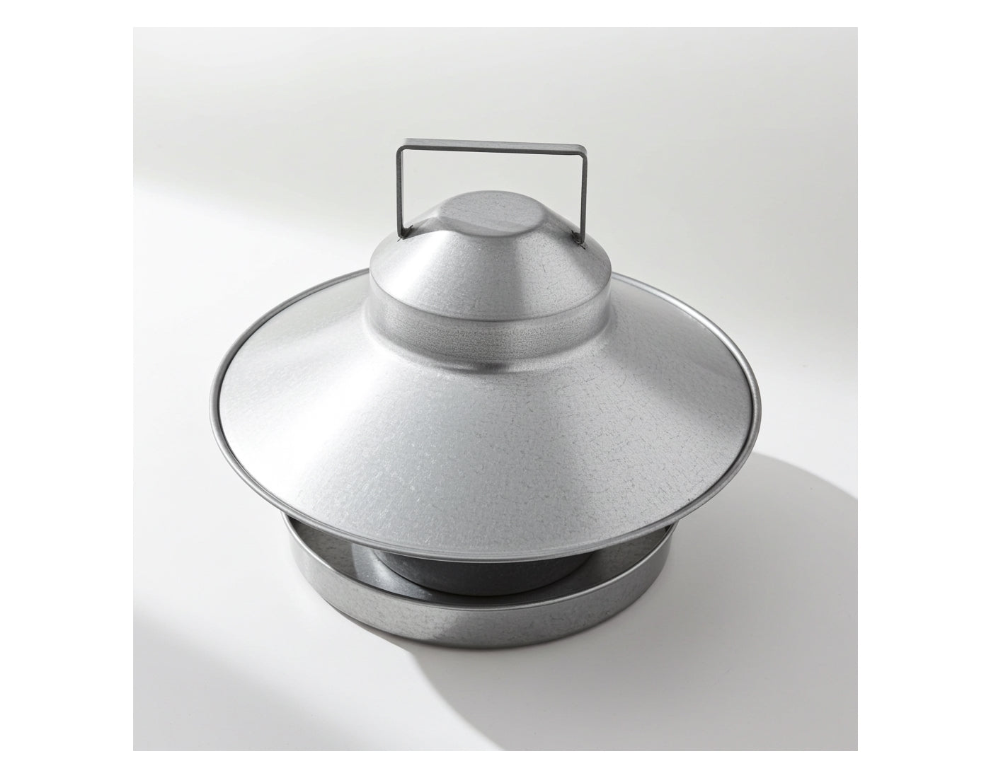 Galvanised Metal Poultry Feeder 2.2kg Capacity - Buy Online SPR Centre UK