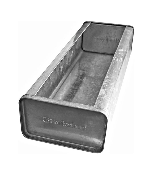 Galvanised Feeding & Drinking Trough for Poultry and Pigeons