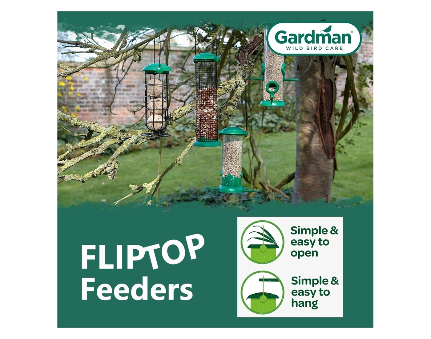 Gardman - Flip Top Nyjer Seed Feeder - Buy Online SPR Centre UK