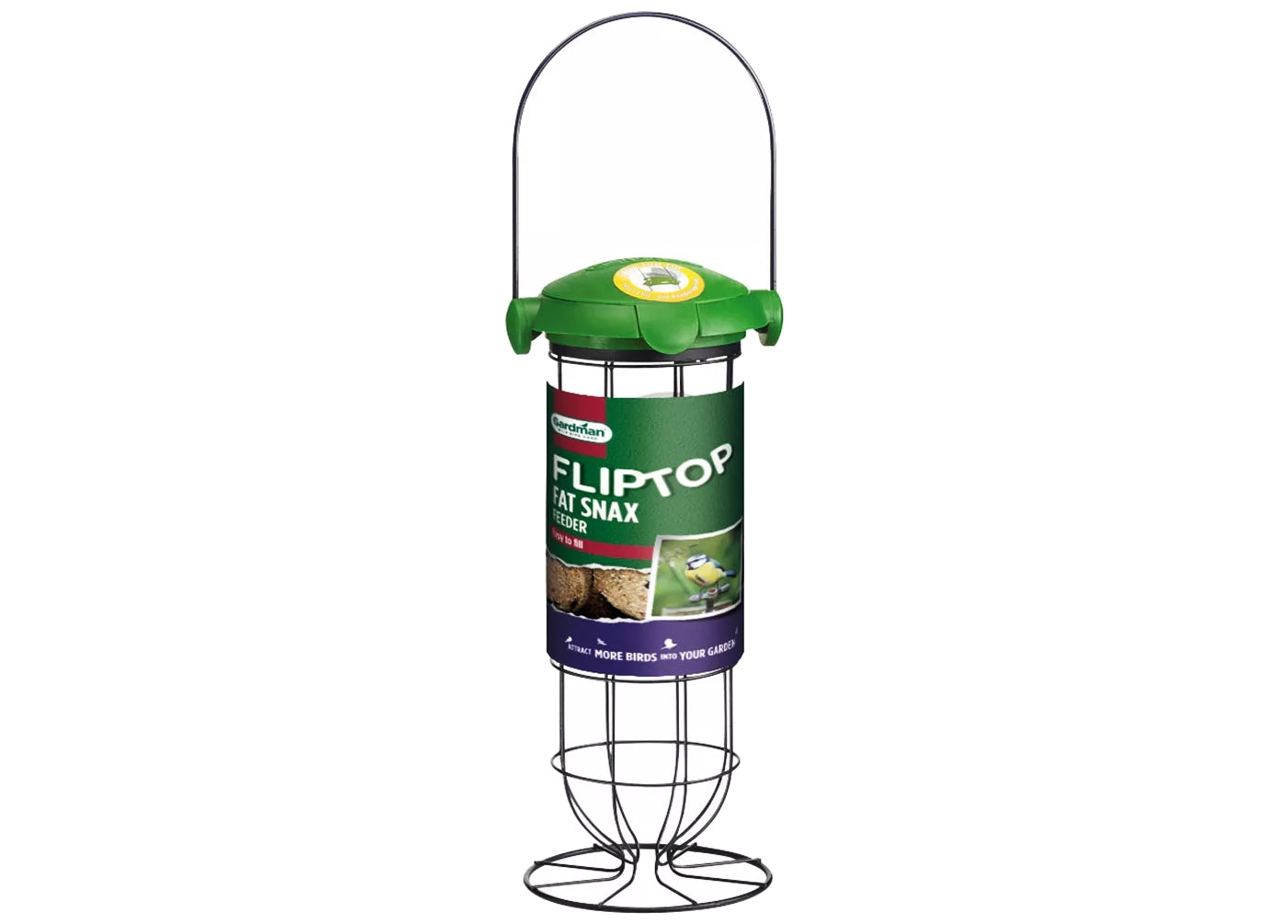 Gardman - Flip Top Fat Snax Feeder | Wild Bird Feeder - Buy Online SPR Centre UK