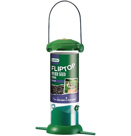 Gardman - Flip Top Nyjer Seed Feeder | Wild Bird Feeder - Buy Online SPR Centre UK