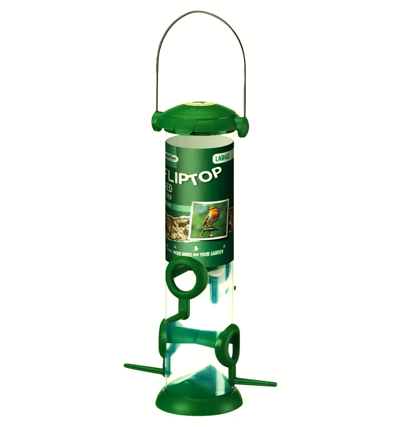 Gardman - Flip Top Seed Feeder (Large) | Wild Bird Feeder - Buy Online SPR Centre UK