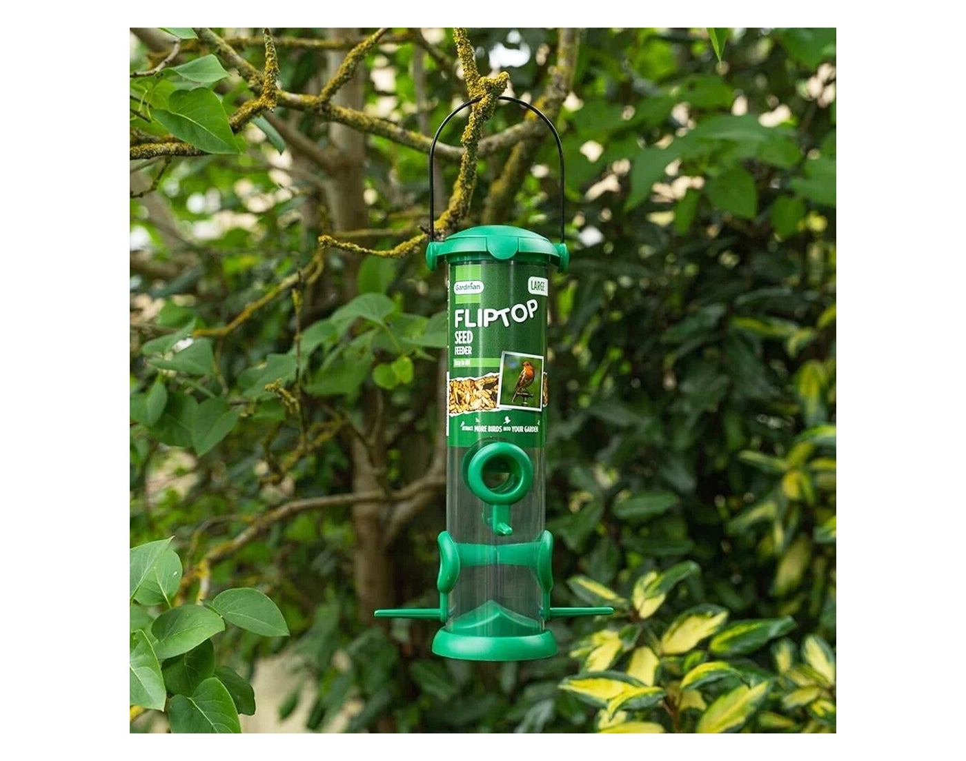 Gardman - Flip Top Seed Feeder (Large) | Wild Bird Feeder - Buy Online SPR Centre UK