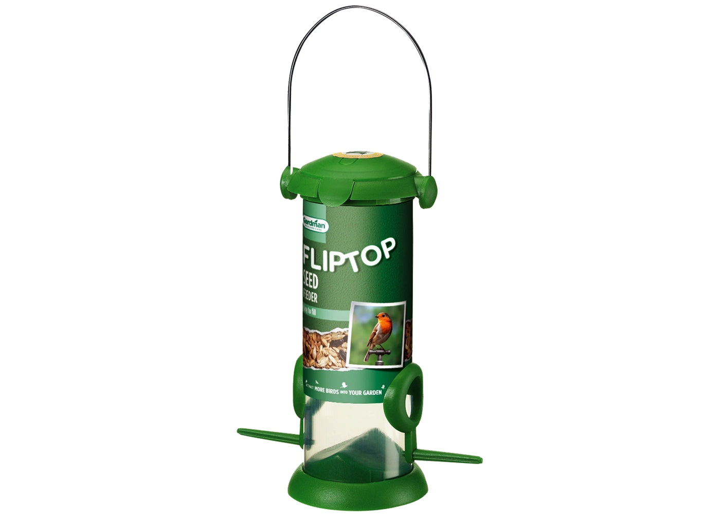 Gardman - Flip Top Seed Feeder - Buy Online SPR Centre UK