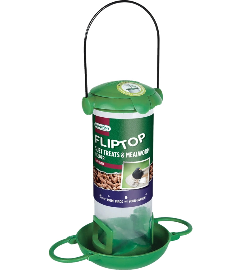 Gardman - Flip-Top Suet Treats & Mealworm Feeder - Buy Online SPR Centre UK