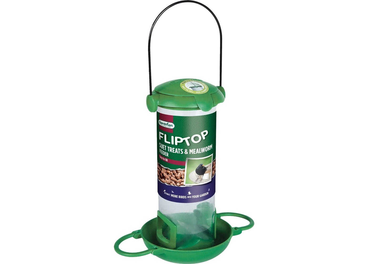 Gardman - Flip-Top Suet Treats & Mealworm Feeder - Buy Online SPR Centre UK