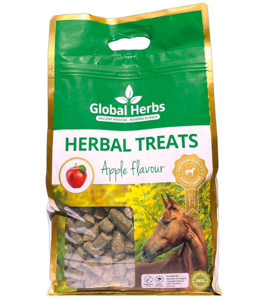 Global Herbs Apple Herbal Treats 3kg - Buy Online SPR Centre UK
