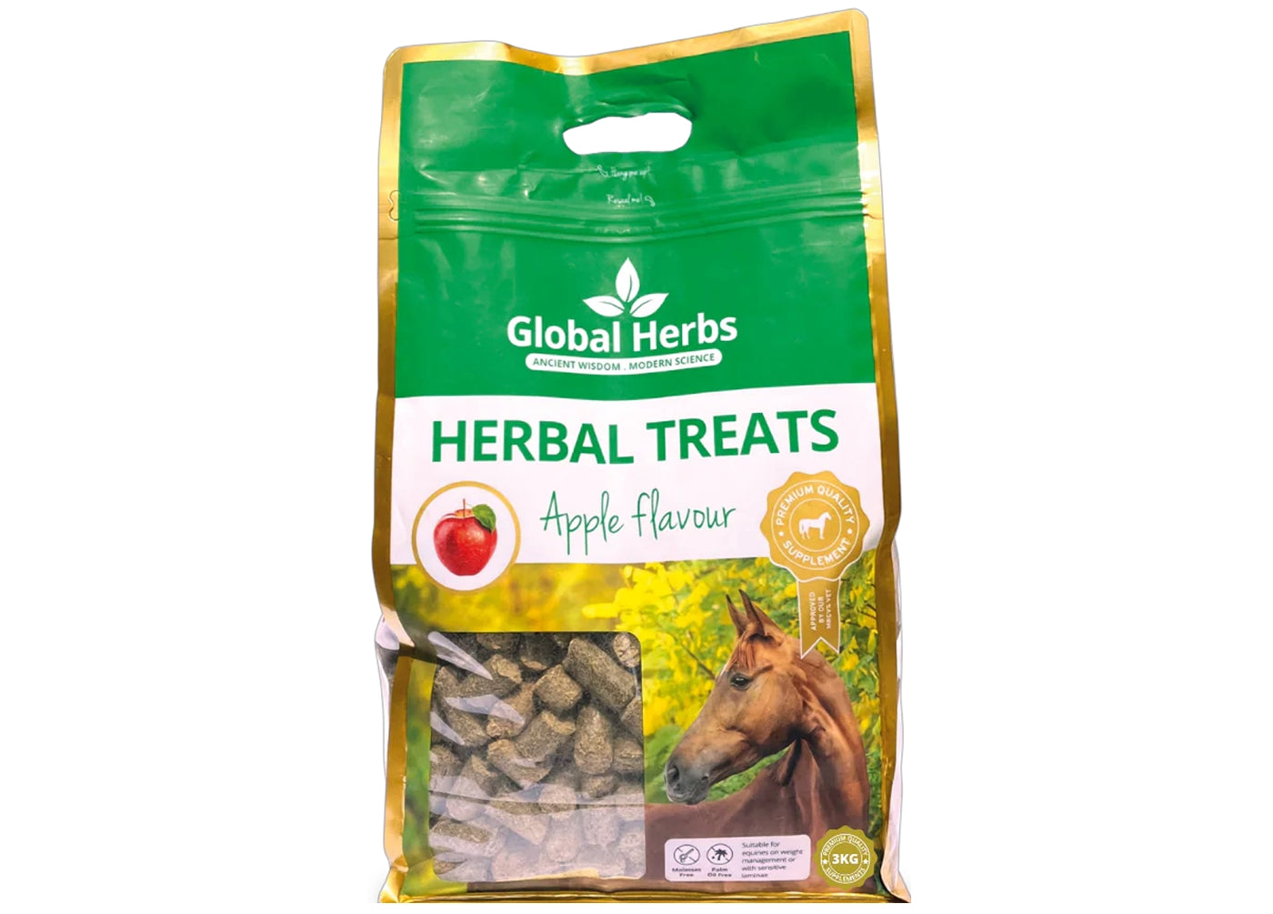Global Herbs Apple Herbal Treats 3kg - Buy Online SPR Centre UK