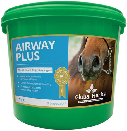 Global Herbs Airway Plus Powder 1kg | Horse Supplements - Buy Online SPR Centre UK