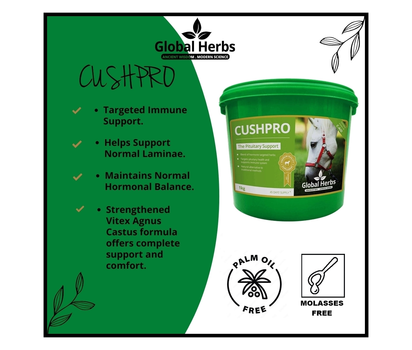 Global Herbs - CushPro 1kg | Horse Care - Buy Online SPR Centre UK