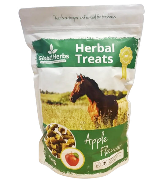 Global Herbs - Apple Herbal Treats 1kg - Buy Online SPR Centre UK