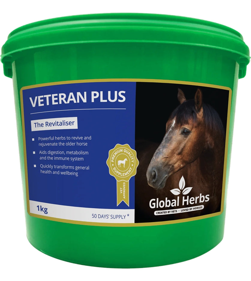 Global Herbs - Veteran Plus | Horse Care - Buy Online SPR Centre UK