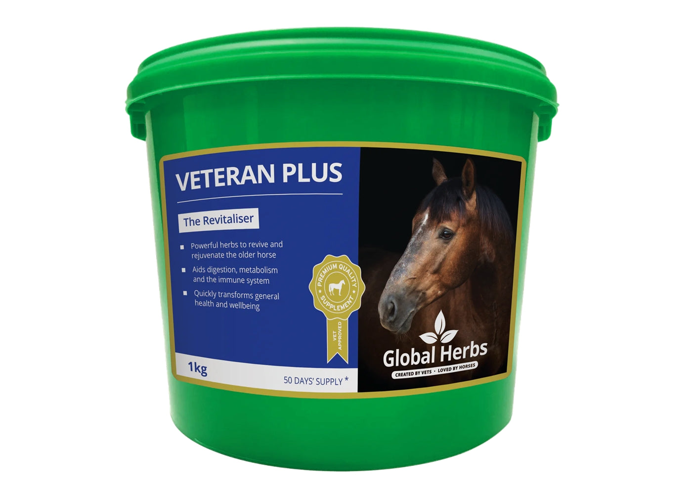 Global Herbs - Veteran Plus | Horse Care - Buy Online SPR Centre UK