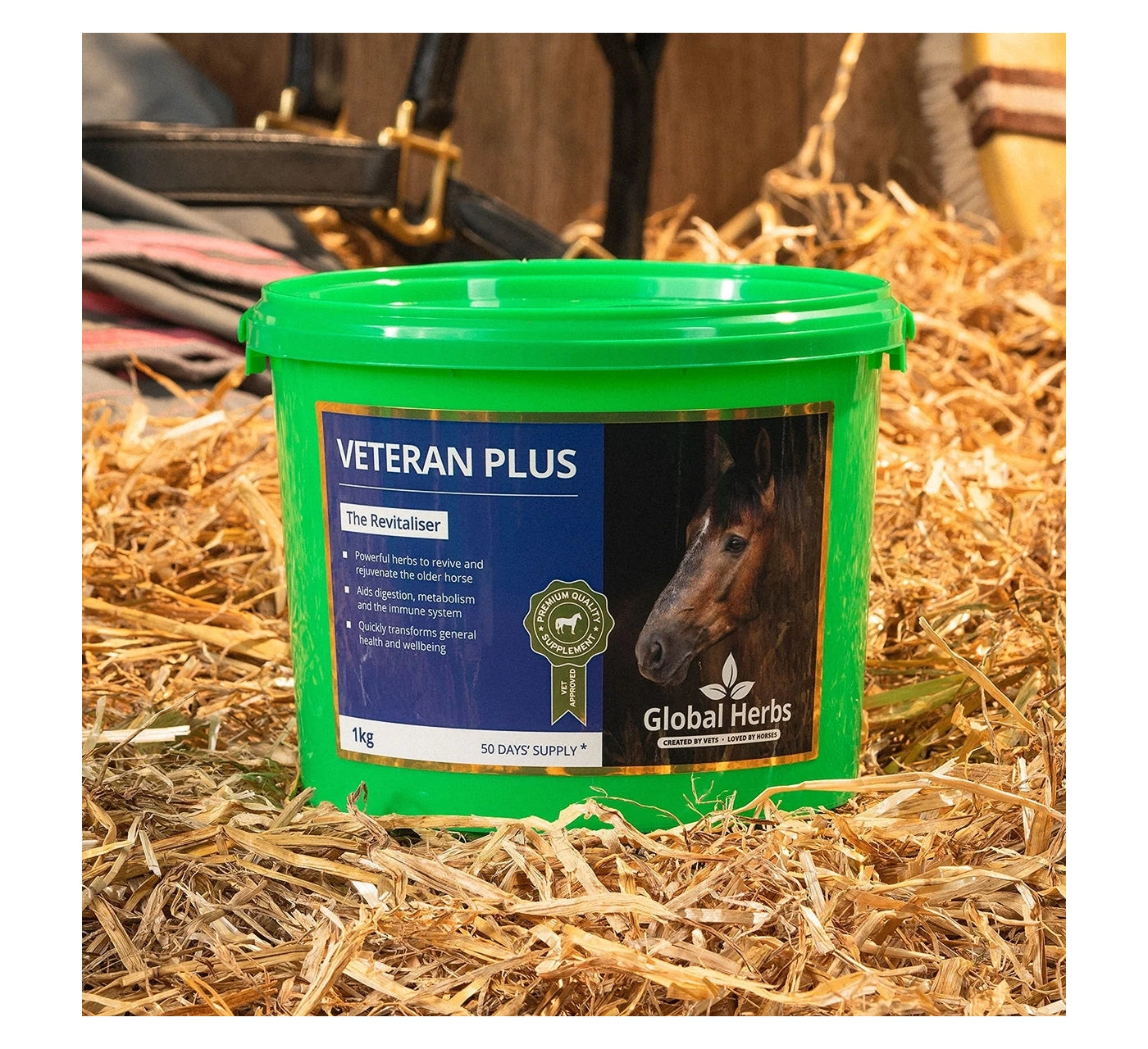 Global Herbs - Veteran Plus | Horse Care - Buy Online SPR Centre UK