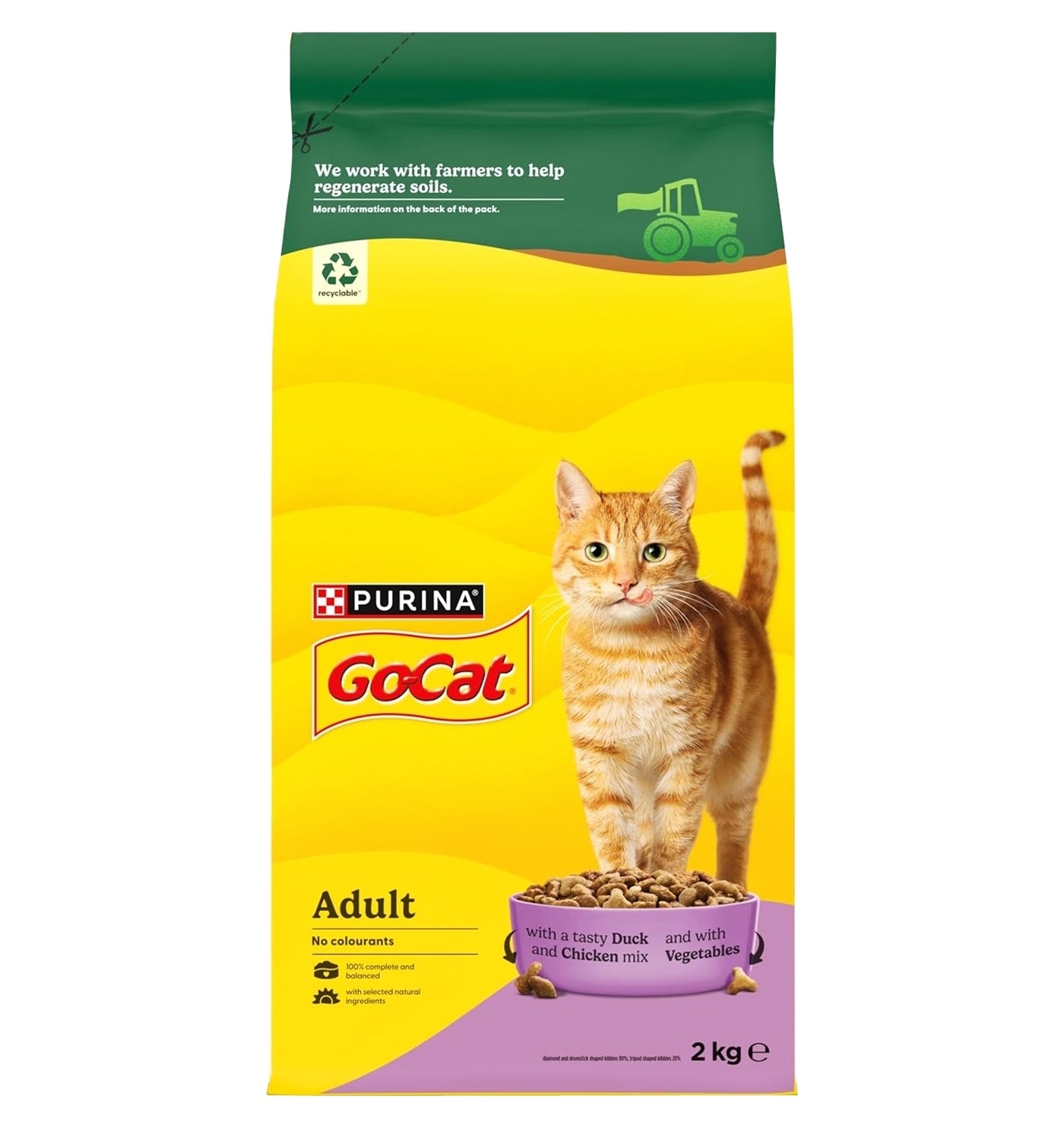Go-Cat - Chicken & Duck Dry Cat Food 2kg - Buy Online SPR Centre UK