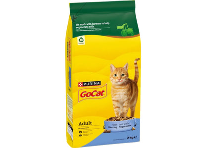 Go-Cat - Herring with Vegetables Dry Cat Food - 2kg