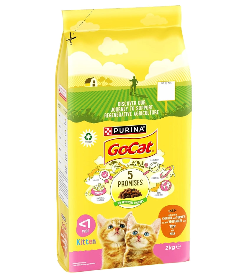 Go-Cat - Kitten Dry Food (Chicken & Turkey) - Buy Online SPR Centre UK