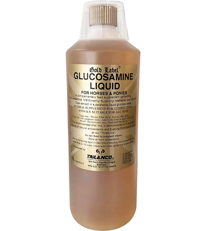 Gold Label Glucosamine Liquid | Joint Care for Horses & Dogs - Buy Online SPR Centre UK