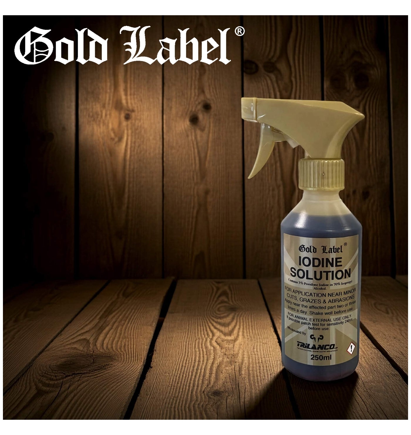 Gold Label - Iodine Solution 250ml - Buy Online SPR Centre UK