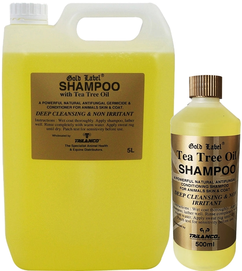 Gold Label Tea Tree Oil Shampoo | Horse Shampoo - Buy Online SPR Centre UK