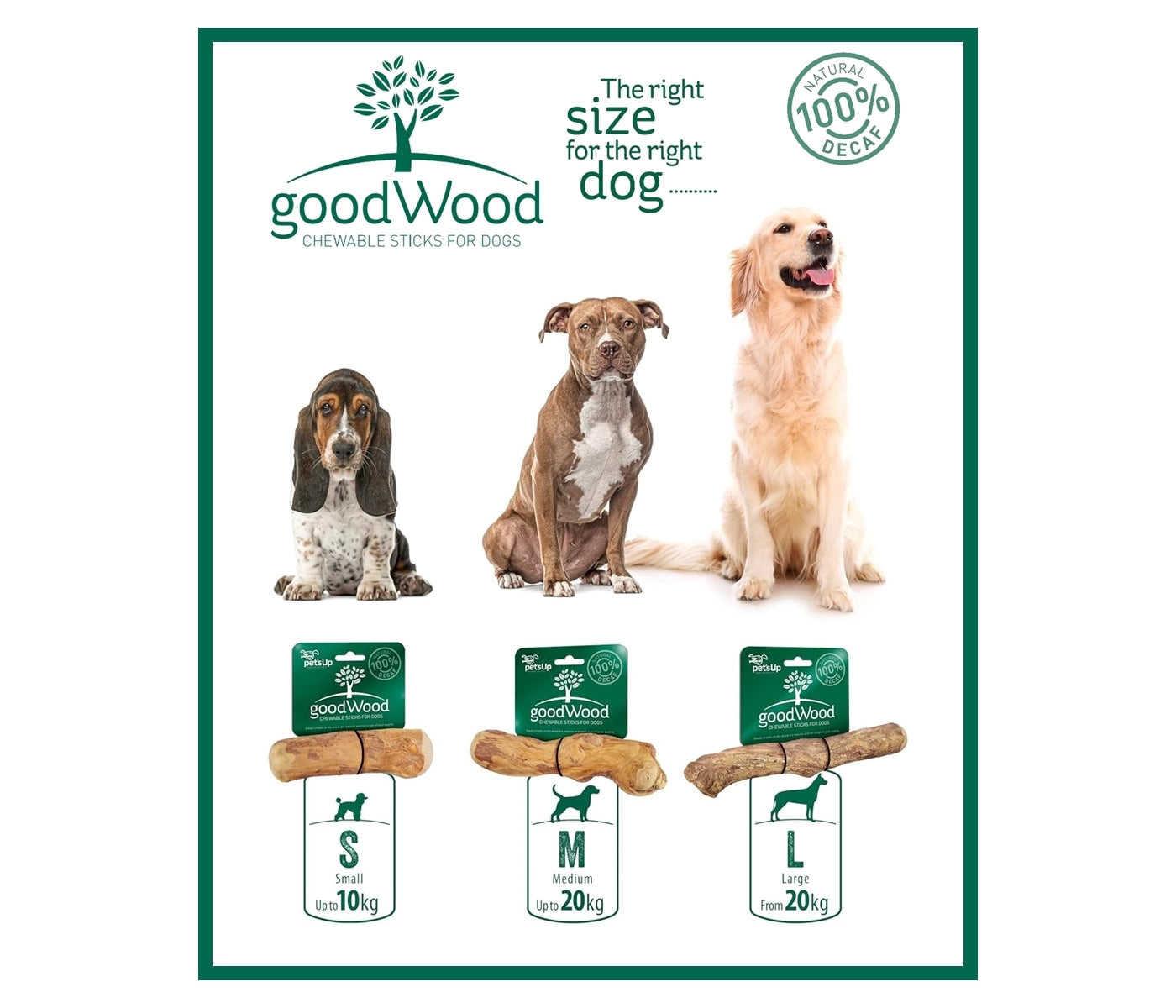 Pet's Up - GoodWood (Chew Sticks for Dogs) - Buy Online SPR Centre UK