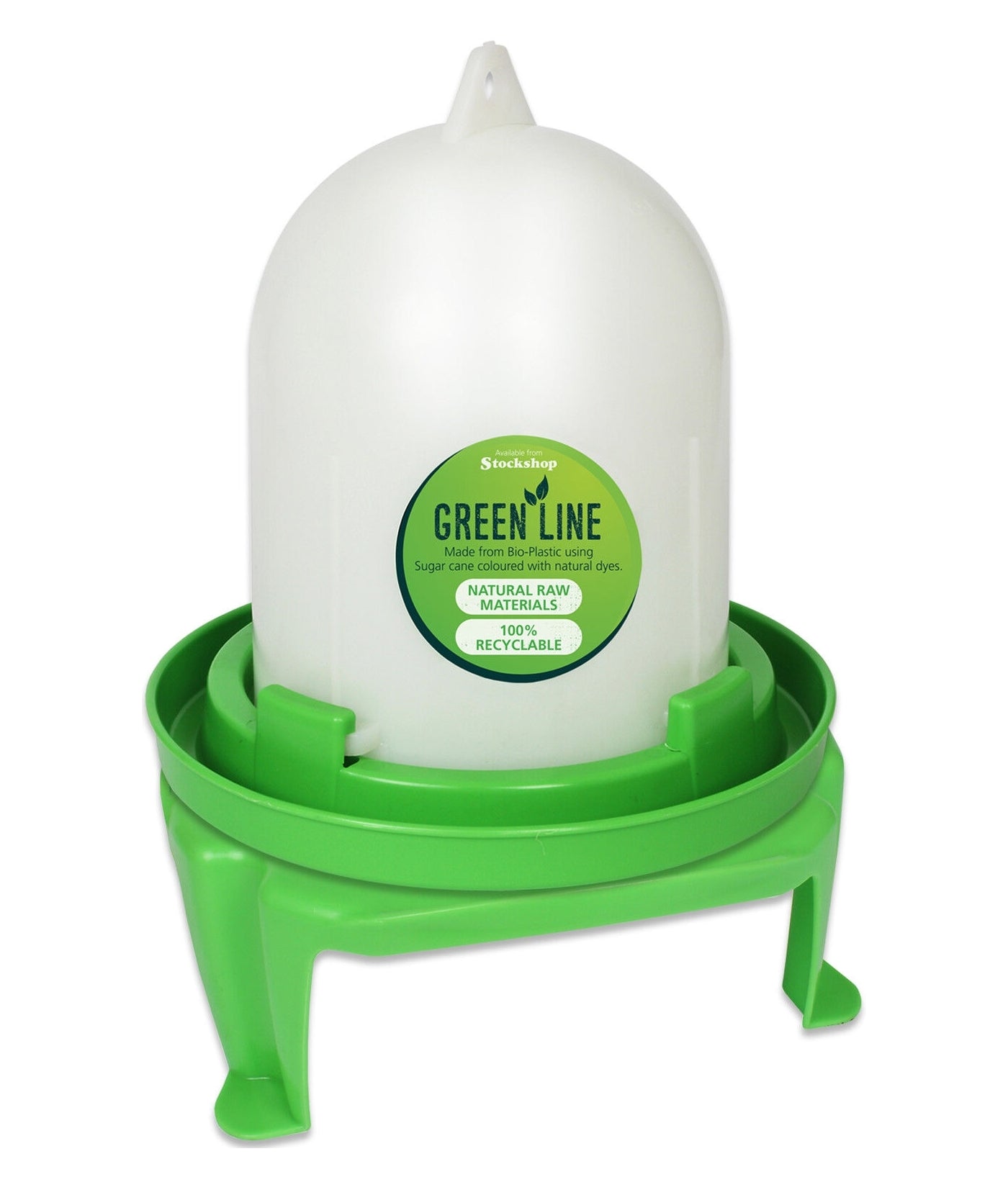 Green Line Bioplastic Poultry Drinker & Feeder Stand - Buy Online SPR Centre UK