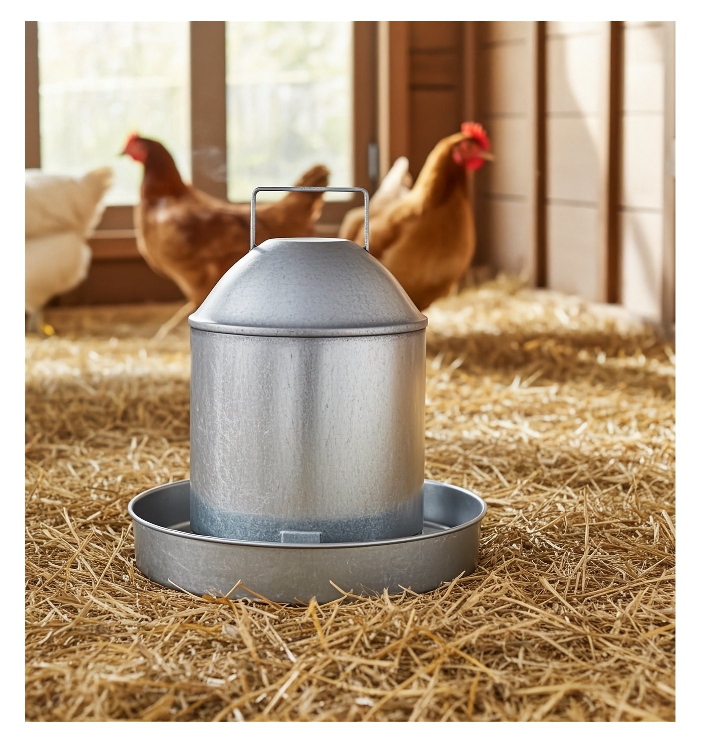 Heritage - ½ Gallon Galvanised Poultry Drinker - Buy Online SPR Centre UK