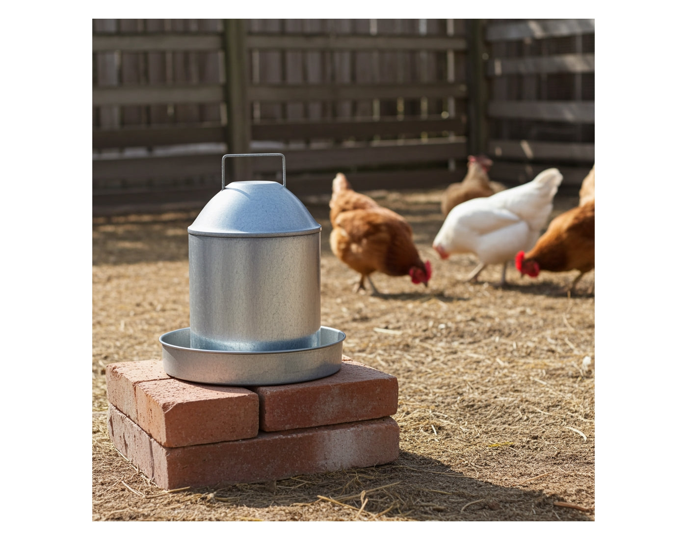 Heritage - ½ Gallon Galvanised Poultry Drinker - Buy Online SPR Centre UK