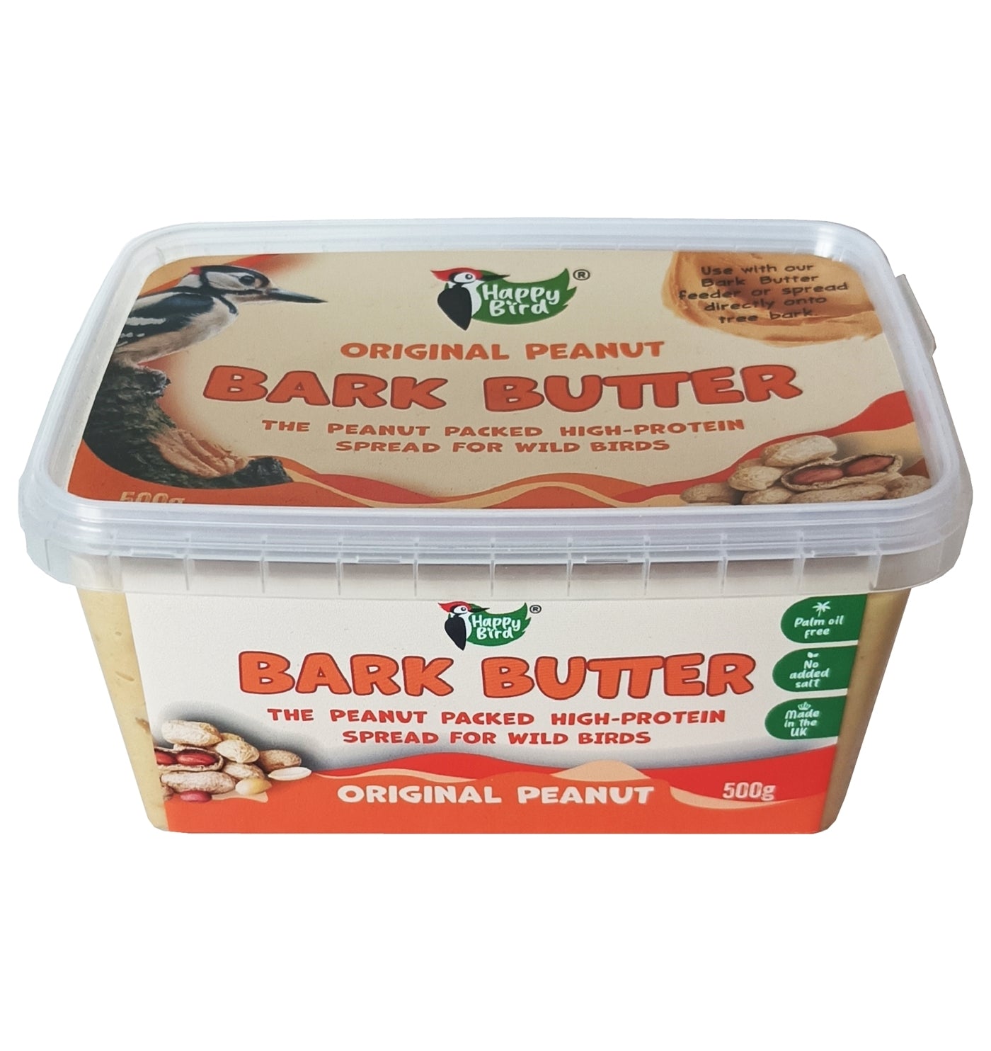 Happy Bird - Bark Butter (Original Peanut) 500g - Buy Online SPR Centre UK