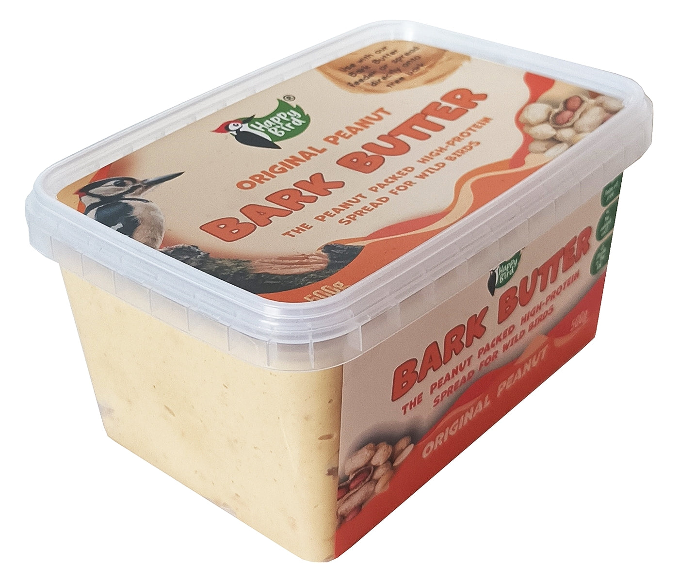 Happy Bird - Bark Butter (Original Peanut) 500g - Buy Online SPR Centre UK